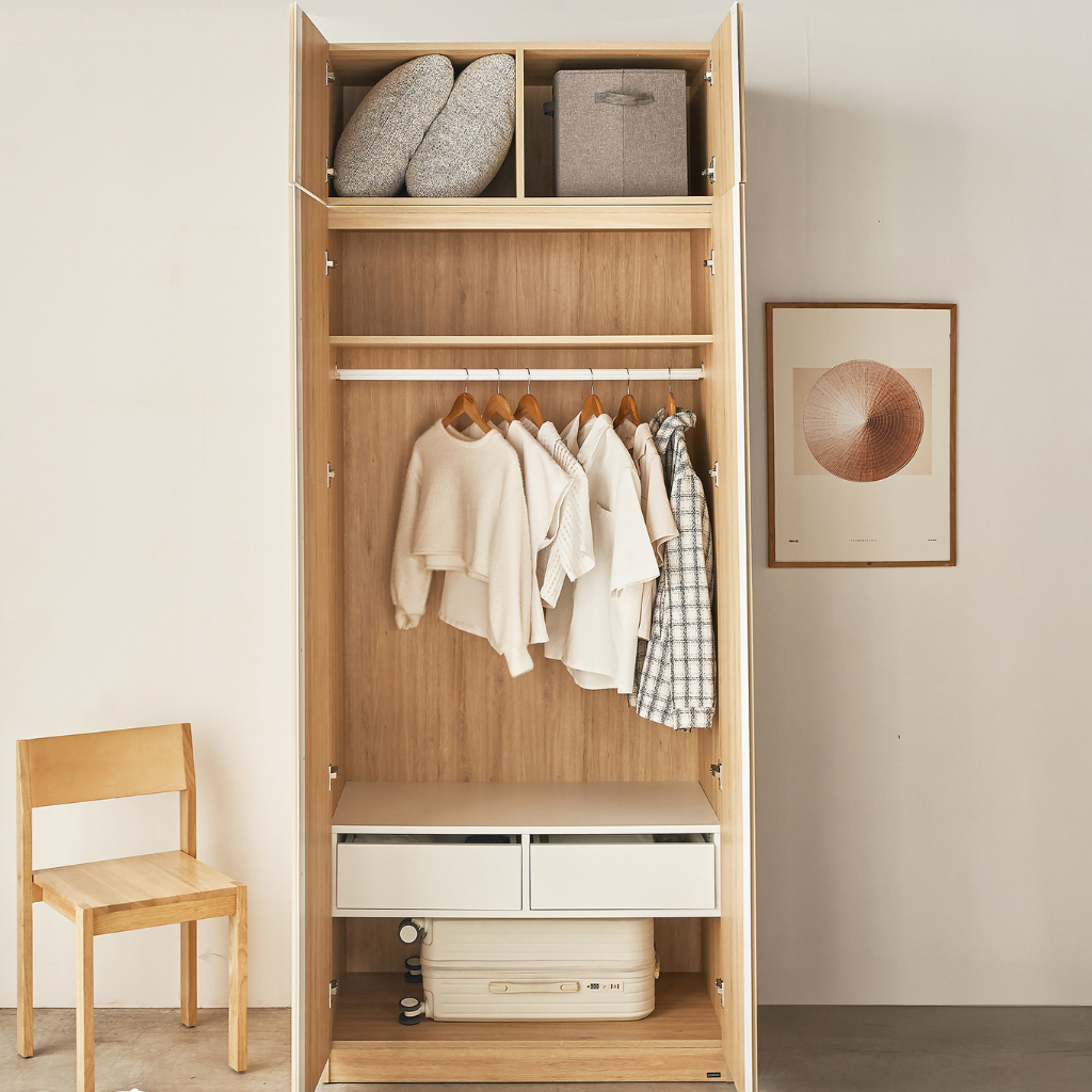 Set Tủ Quần Áo Kèm Tủ Nóc 2m5 VIENNA