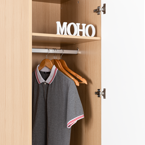 Set Tủ Quần Áo Gỗ MOHO VIENNA 201 2 Cánh 4 Màu