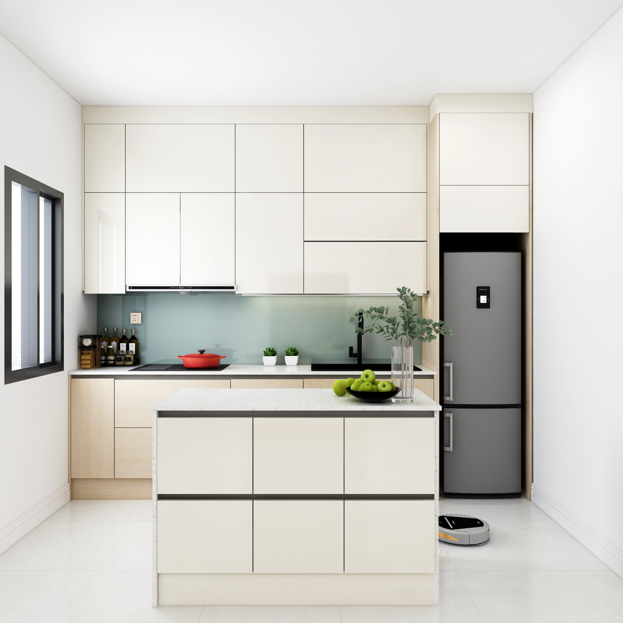 HỆ TỦ BẾP MOHO KITCHEN DÒNG MIX (HỆ TỦ BẾP KẾT HỢP)