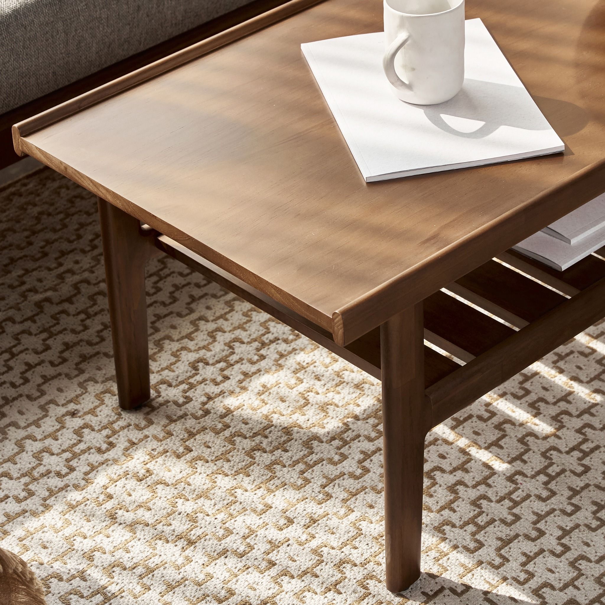 Bàn Sofa - Bàn Cafe - Bàn Trà Gỗ Thông MOHO VLINE 501