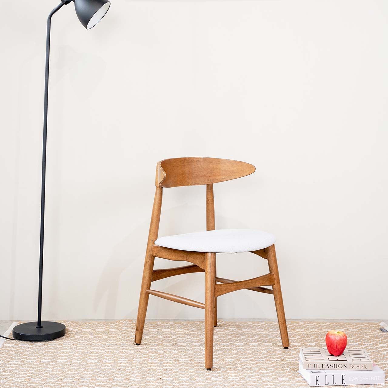 Ghế Ăn Gỗ Cao Su Tự Nhiên MOHO MILAN 601 Màu Nâu