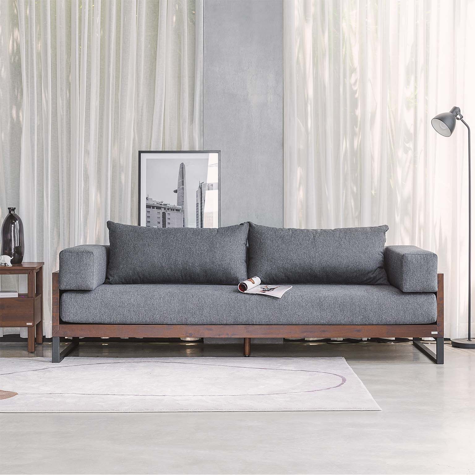  Ghế Sofa Gỗ Tràm Tự Nhiên MOHO KOLDING 701 