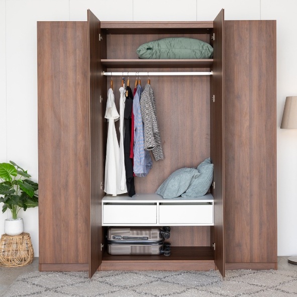 Set Tủ Quần Áo Gỗ MOHO VIENNA 201 4 Cánh 4 Màu