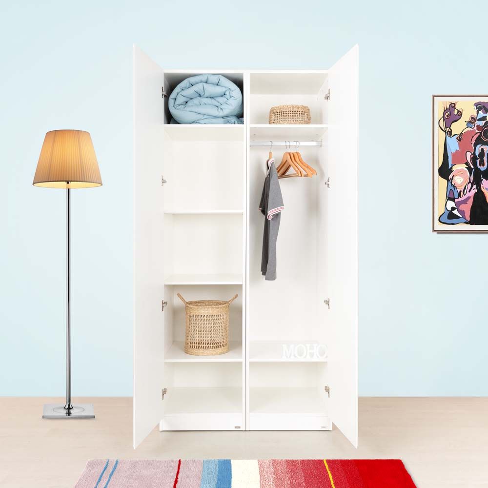 Set Tủ Quần Áo Gỗ MOHO VIENNA 201 2 Cánh 4 Màu