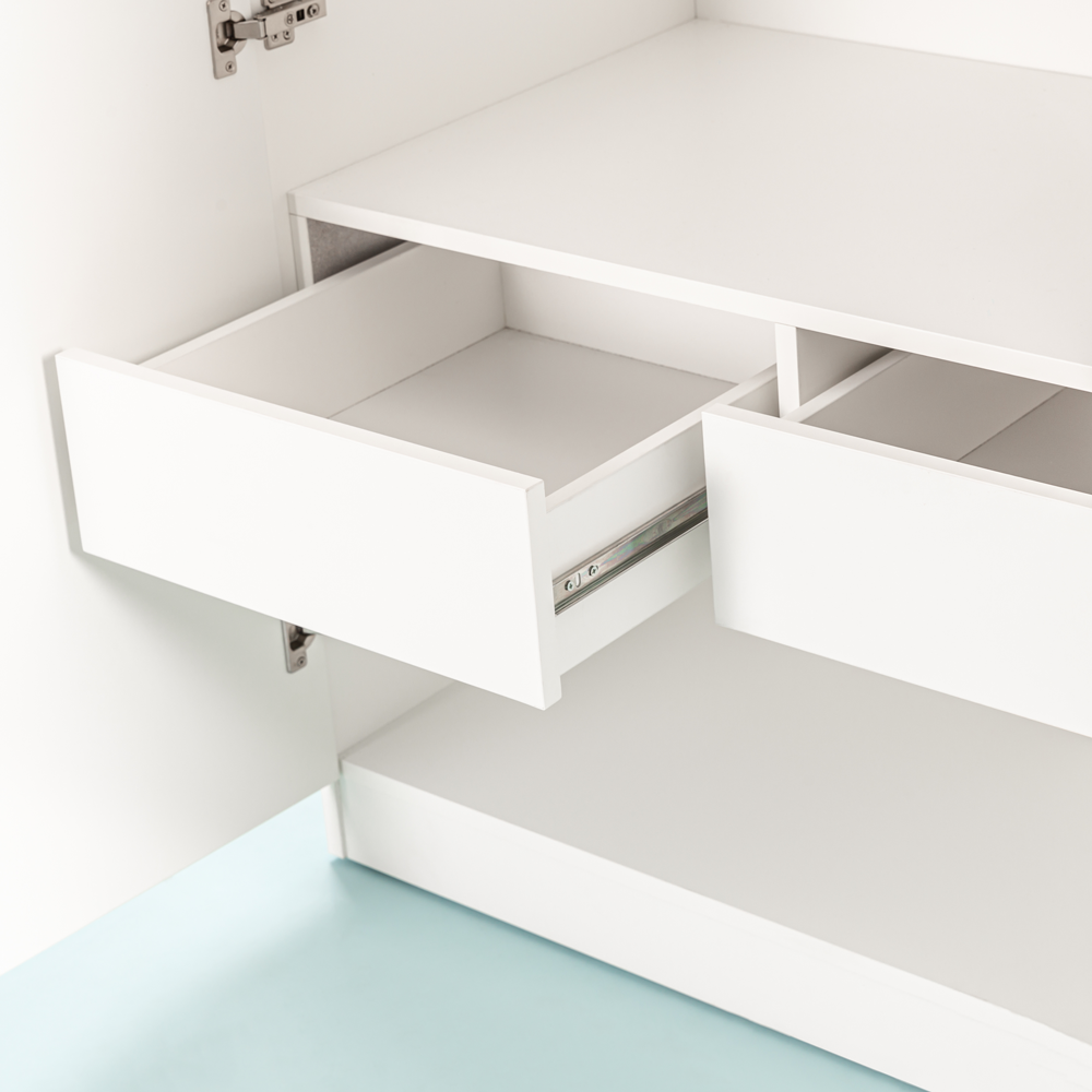Set Tủ Quần Áo Gỗ MOHO VIENNA 201 3 Cánh Thanh Treo Nhiều Màu Sắc