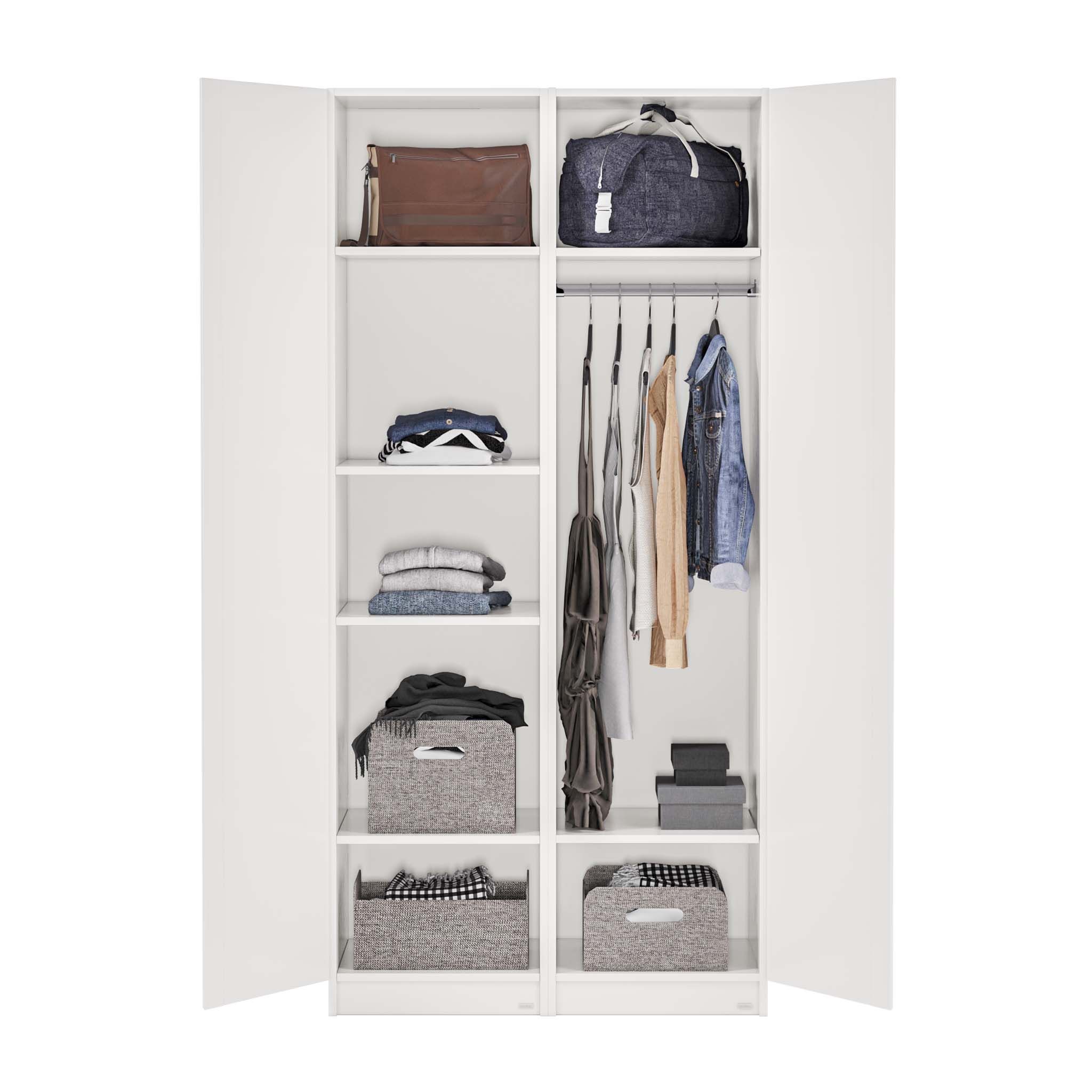 Set Tủ Quần Áo Gỗ MOHO VIENNA 201 2 Cánh 4 Màu