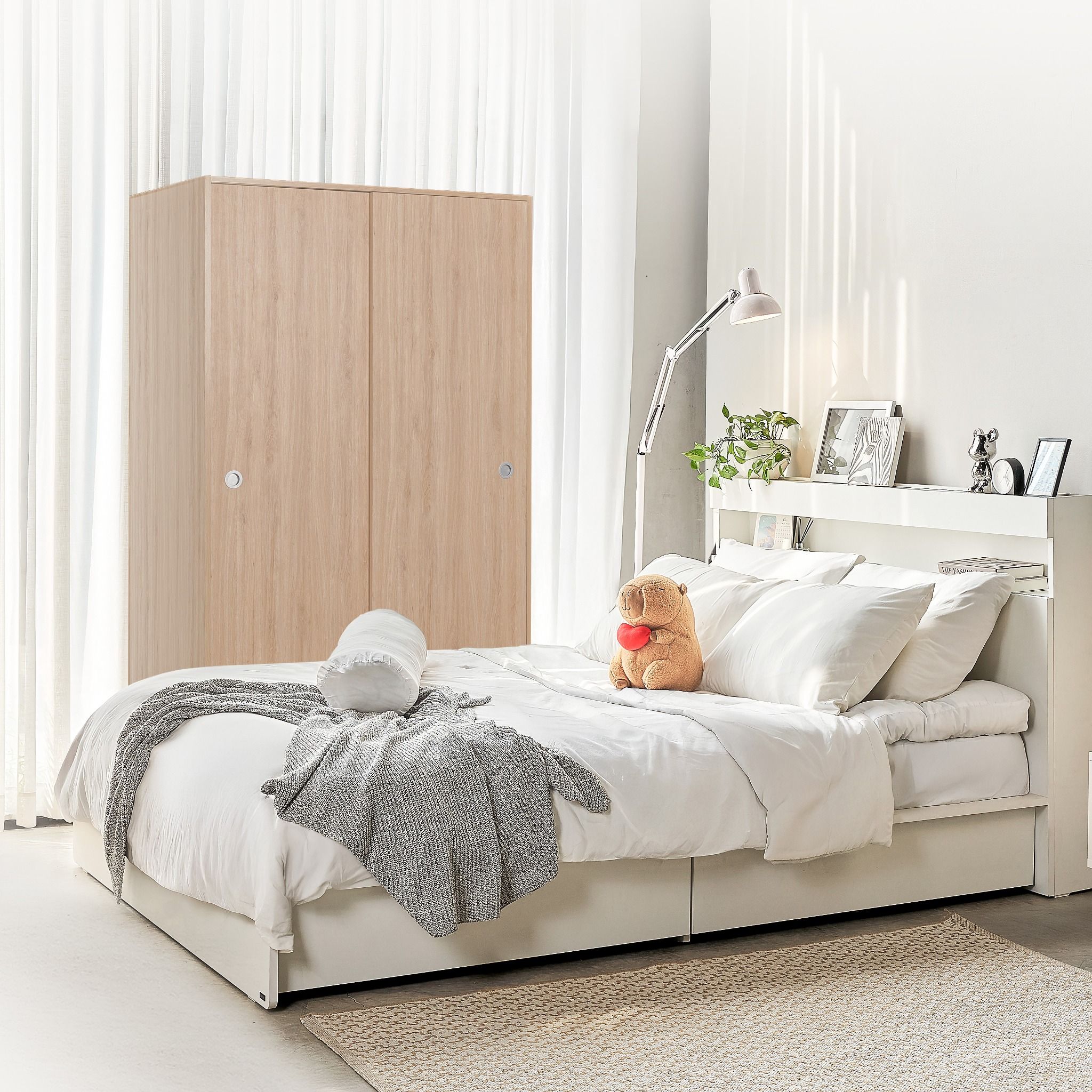 Combo Giường Có Hộc - Tủ Quần Áo VIENNA