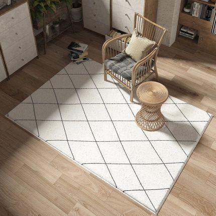 Thảm Nordic Trắng Nhiều Kích Thước