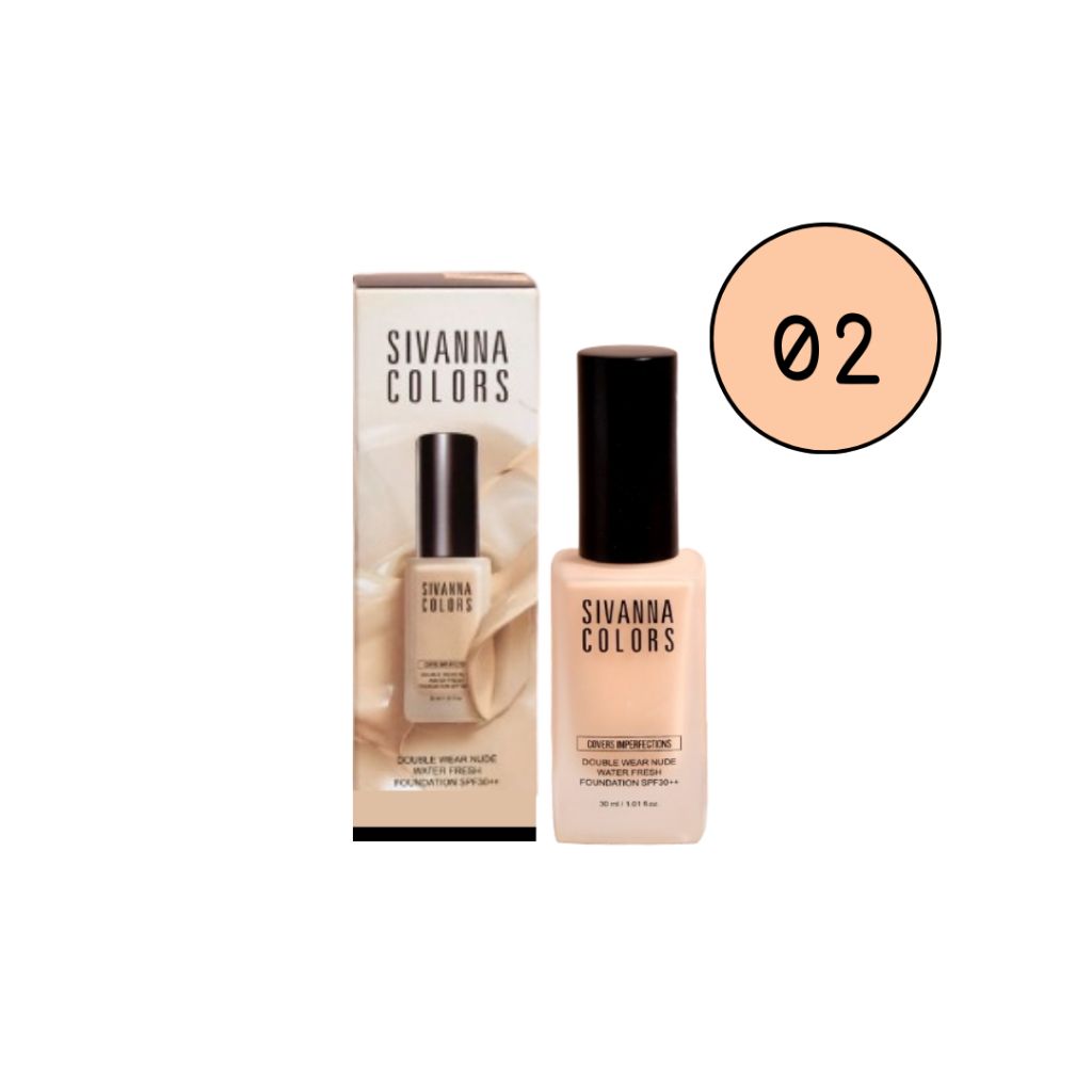 Kem Nền Sivanna Colors Double Wear Nude Water Fresh Foundation HF1014