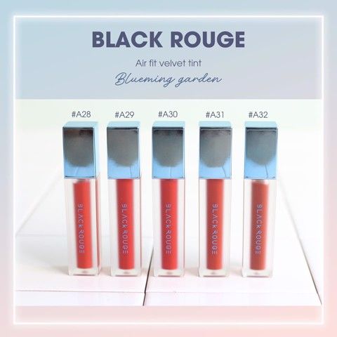 Son Black Rouge Air Fit Velvet Tint Ver 6 Blueming Garden