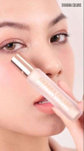 Kem Che Khuyết Điểm Kèm Cọ Che Phủ Cao, Chống Nước Sivanna Colors Skin Concealer