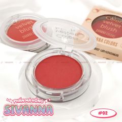 Phấn Má Hồng Sivanna Colors Velvet Blush