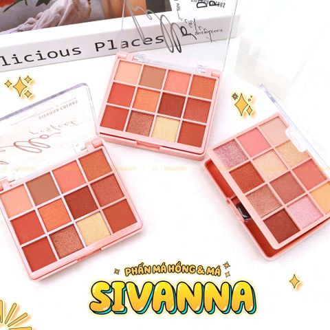 Bảng Phấn Mắt Và Má Hồng 2in1 Sivanna Colors Hello Perfect Eyeshadow & Contour