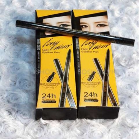 Chì Kẻ Mắt Sivanna Colors Long Wear Gel Eyeliner Pen 24h - Black