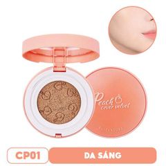 Phấn Nước Dưỡng Ẩm, Che Phủ Tốt Black Rouge Peach Cover Velvet Cushion