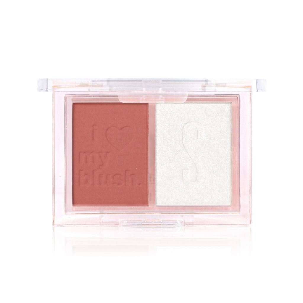 Phấn má hồng và bắt sáng Sivanna Color Blush & Highlight Palette  HF618