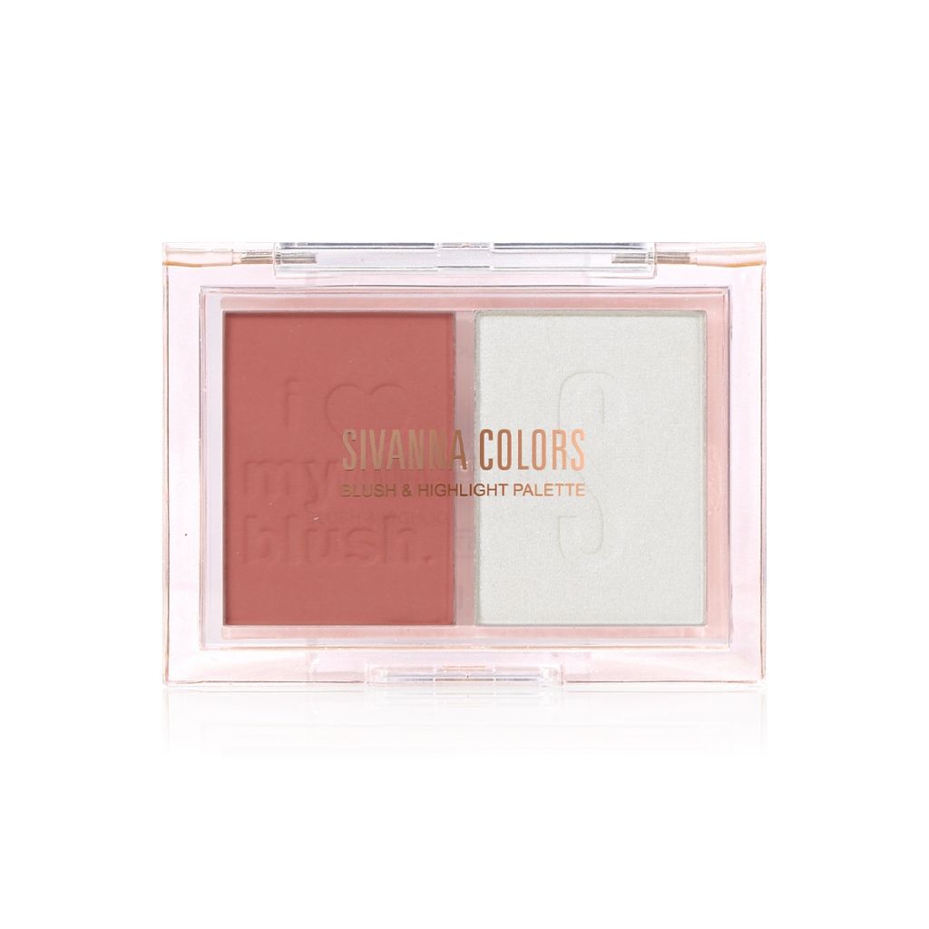 Phấn má hồng và bắt sáng Sivanna Color Blush & Highlight Palette  HF618