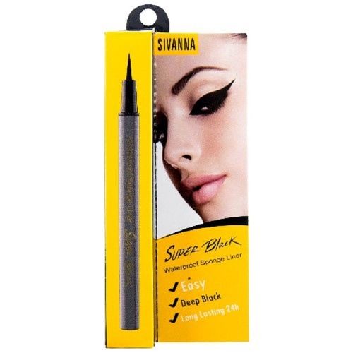 Bút Kẻ Mắt Nước Không Trôi Sivanna Super Black Eyeliner Màu Đen