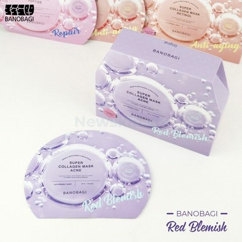 Mặt Nạ Dưỡng Trắng. Giảm Mụn Banobagi Super Collagen Mask