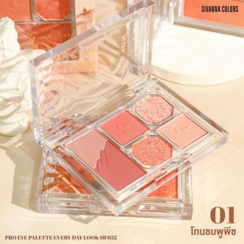 Phấn Mắt Sivanna Pro Eye Palette Every Day Look (Hộp)