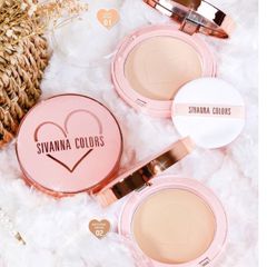 Phấn Nền Phấn Nền Dạng Nén Che Phủ Hoàn Hảo  Sivanna Colors Flawless Stay Powder Foudation 10g