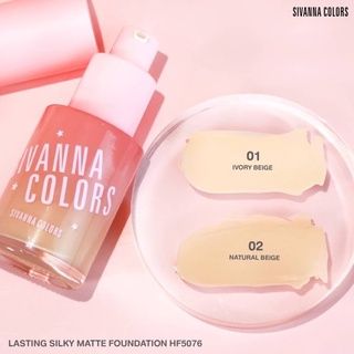 Kem Nền Kiềm Dầu, Cho Lớp Nền Mịn Lì Sivanna Lasting Silky Matte Foundation