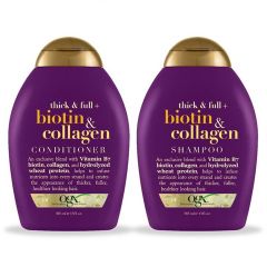 Dầu Gội - Dầu Xả Biotin Collagen Conditioner Thick & Full 385ml ( tím)