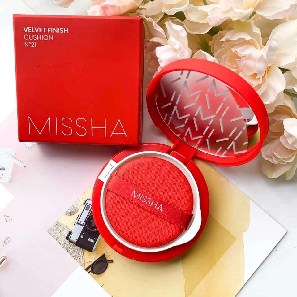 Phấn Nước Kiềm Dầu Che Phủ Cao MISSHA Velvet Finish Cushion SPF50+ PA+++ ( Hộp )