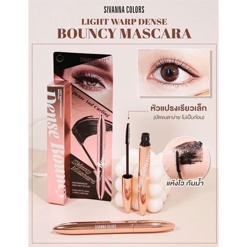 Mascara Làm Tơi Và Dài Mi Sivanna Colors Light Warp Dense Bouncy