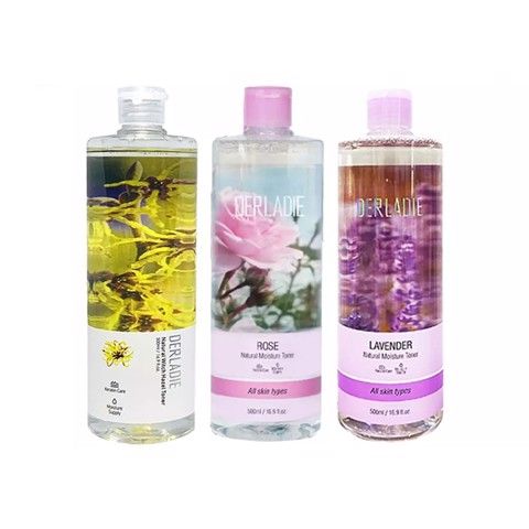 Nước Hoa Hồng Dưỡng Ẩm, Kháng Viêm, Kiềm Dầu Và Hỗ Trợ Làm Giảm Mụn Toner DerLadie 500ml