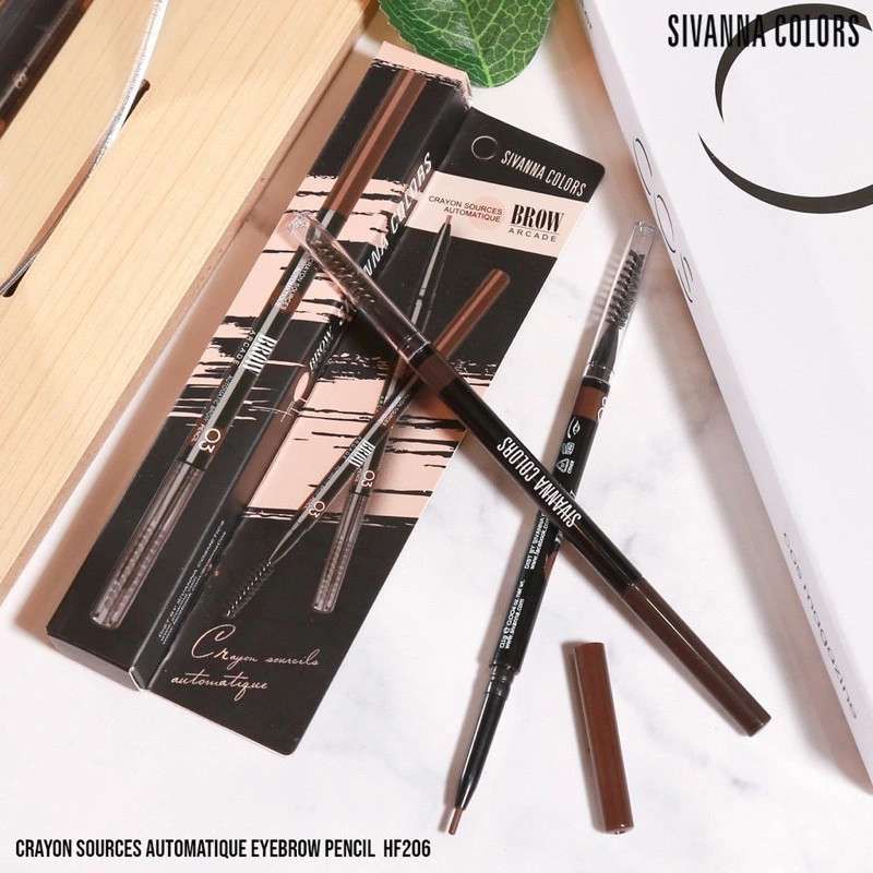 Chì Kẻ Mày Sivanna Colors Crayon Sources Automatique Eyebrow Pencil