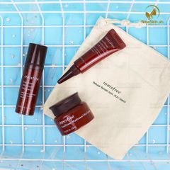 Bộ Dùng Thử Dưỡng Trắng Chống Lão Hóa Cao Cấp Innisfree Cauliflower Mushroom Vital Special Kit (3 Sản Phẩm)