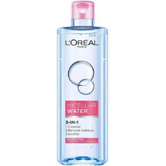 Nước Tẩy Trang Loreal 3 in 1 Micellar Water Moisturizing 400ml (hồng)