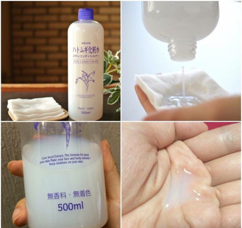 Nước Hoa Hồng Toner Hatomugi Skin Conditioning 500ml