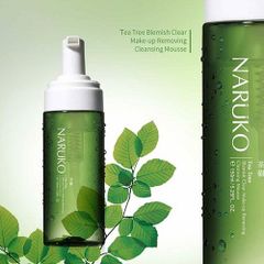 Tẩy Trang Tràm Trà Naruko Tea Tree Blemish Clear Make Up Removing 150ml (xanh)