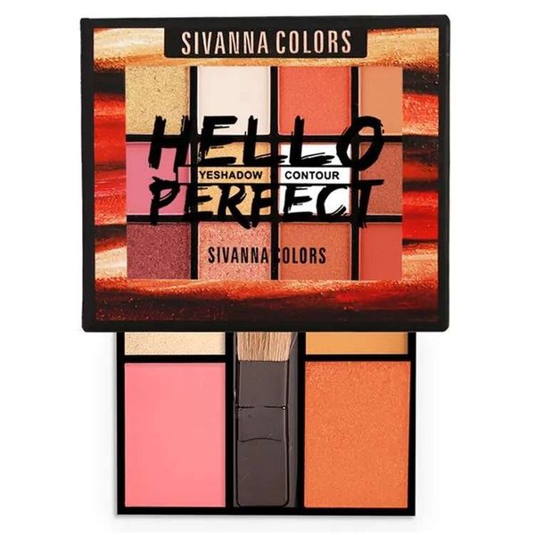 Phấn Mắt 2 Tầng & Má Hồng Sivanna Colors Hello Perfect Eyeshadow & Contour