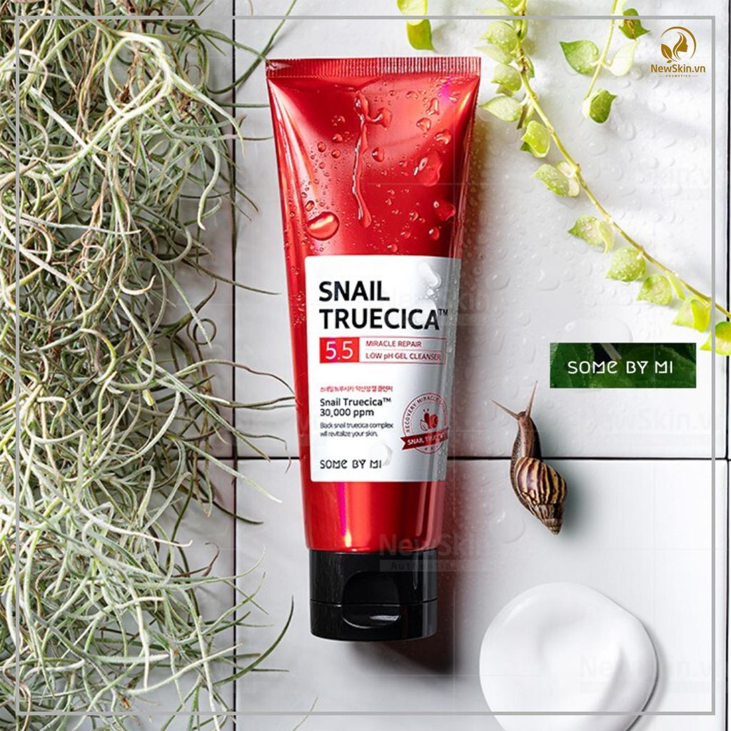 Sữa Rửa Mặt Some By Mi Snail Truecica Miracle Repair Low pH 5.5 Gel Cleanser 100ml