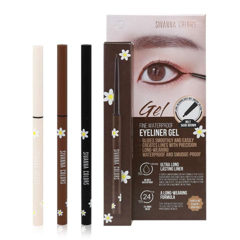 Chì Kẻ Mắt Siêu Mảnh Chống Trôi, Siêu Bền Sivanna Fine Waterproof Eyeliner Gel