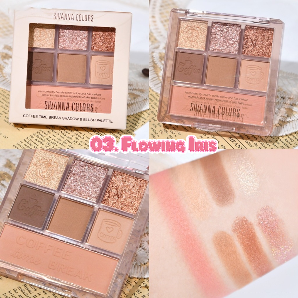 Bảng phấn mắt Sivanna Colors Time Break Shadow & Blush Palette HF151