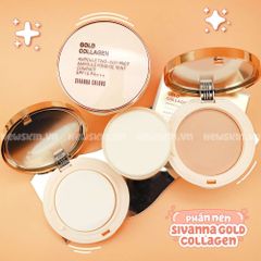 Phấn Nén Kiêm Dầu, Chống Nắng Sivanna Gold Collagen