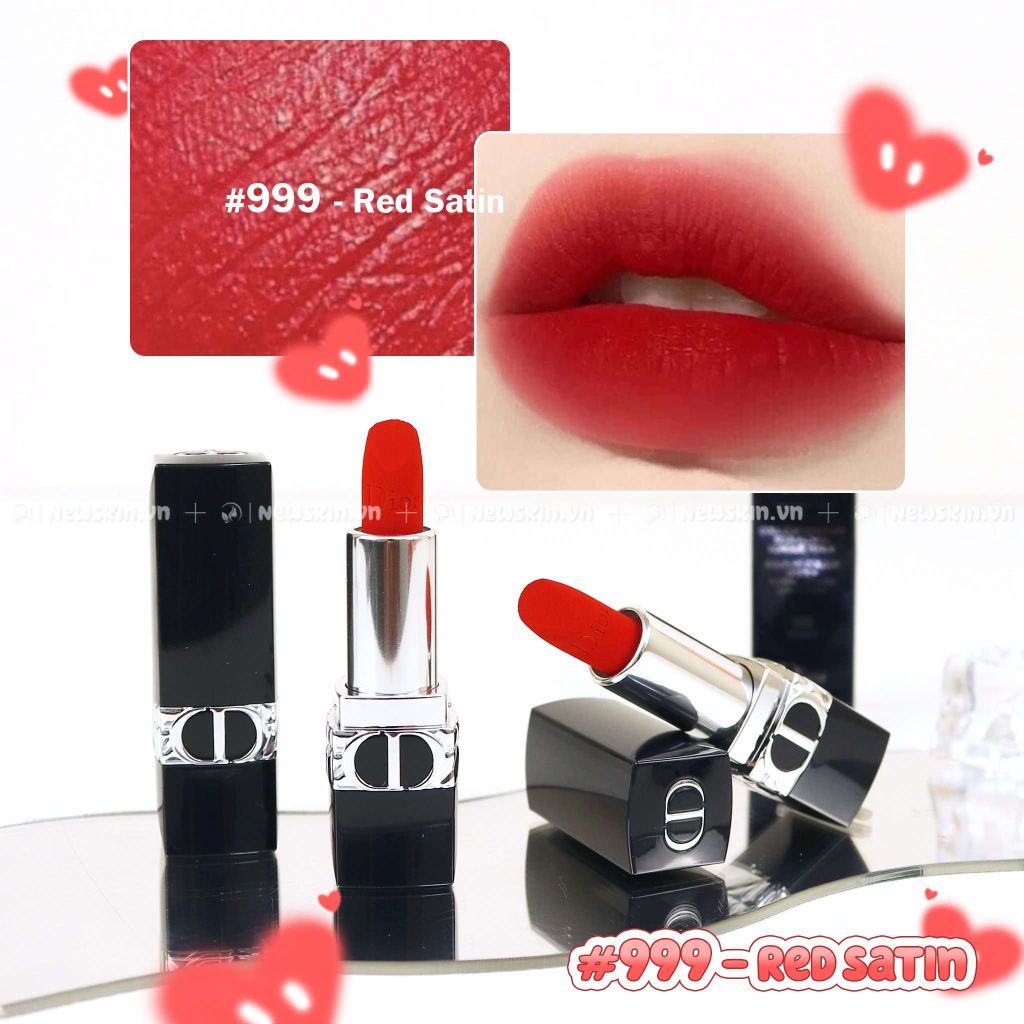 Son Thỏi Christian DIOR Rouge Red Satin #999