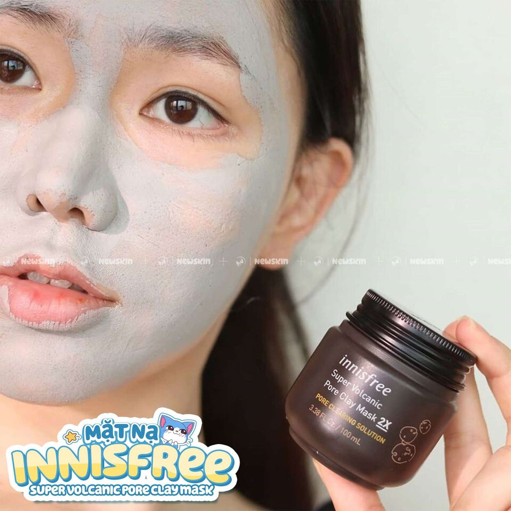 Mặt Nạ Đất Sét Innisfree Super Volcanic Pore Clay 2X 100ml