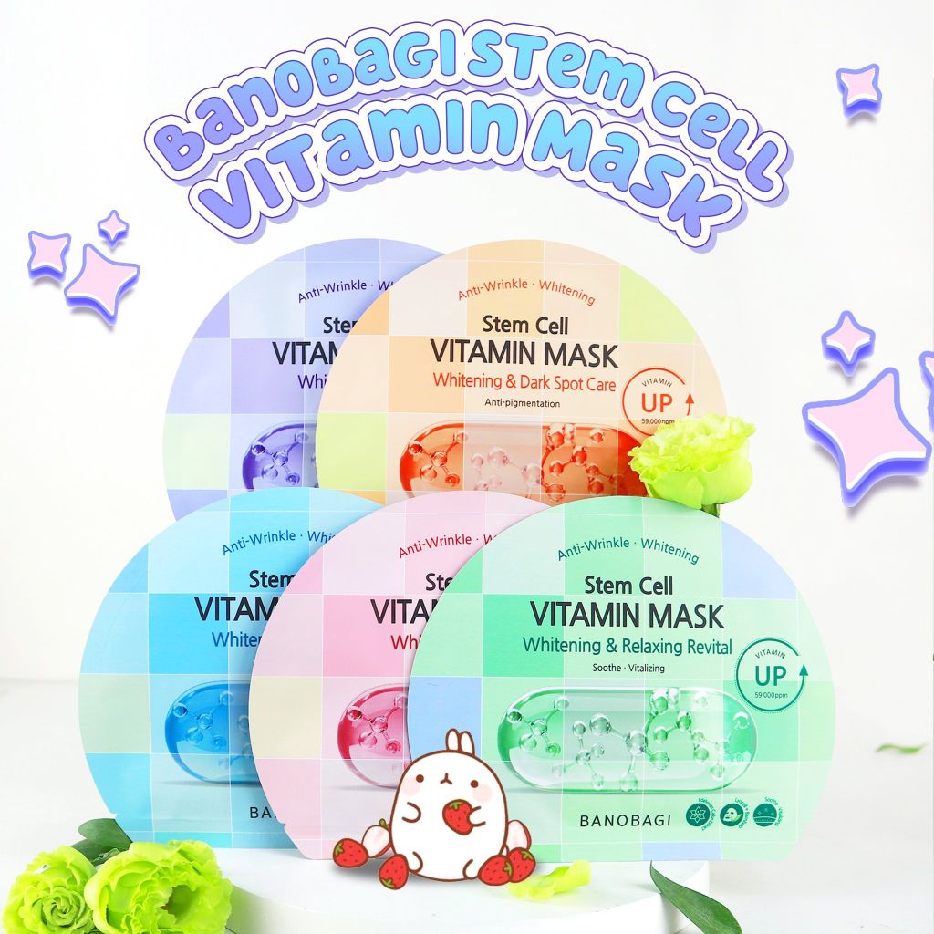 Mặt Nạ Giấy Banobagi Stem Cell Vitamin Mask 30g