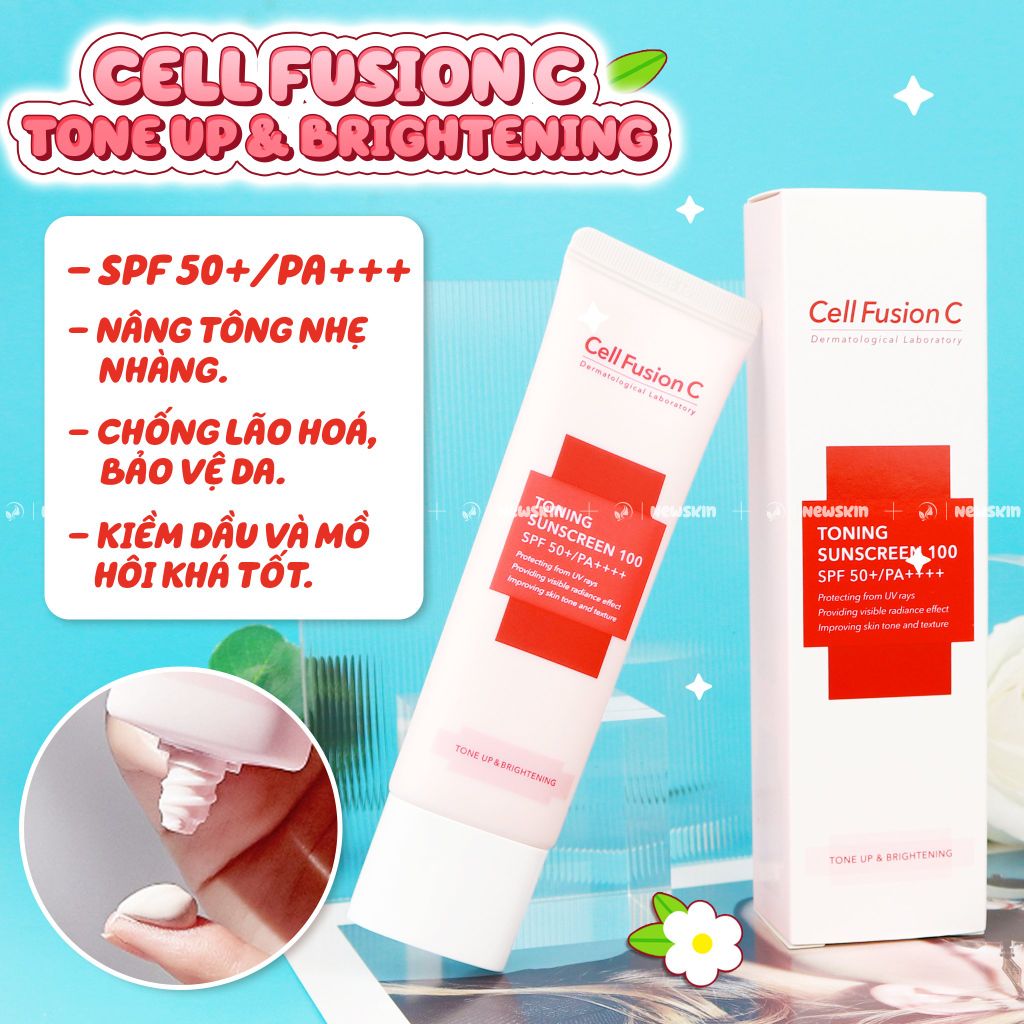 Kem Chống Nắng Cell Fusion C Laser Sunscreen 100 SPF50+/PA+++ 50ml ( đỏ)