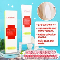 Kem Chống Nắng Cell Fusion C Laser Sunscreen 100 SPF50+/PA+++ 50ml ( đỏ)