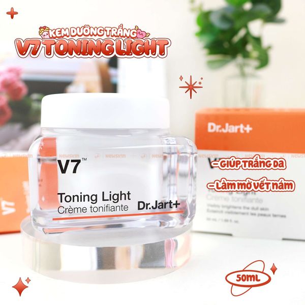 Kem Dưỡng Trắng, Trị Thâm Mụn, Nám Da, Tái Tạo Da Dr.Jart+ V7 Toning Light