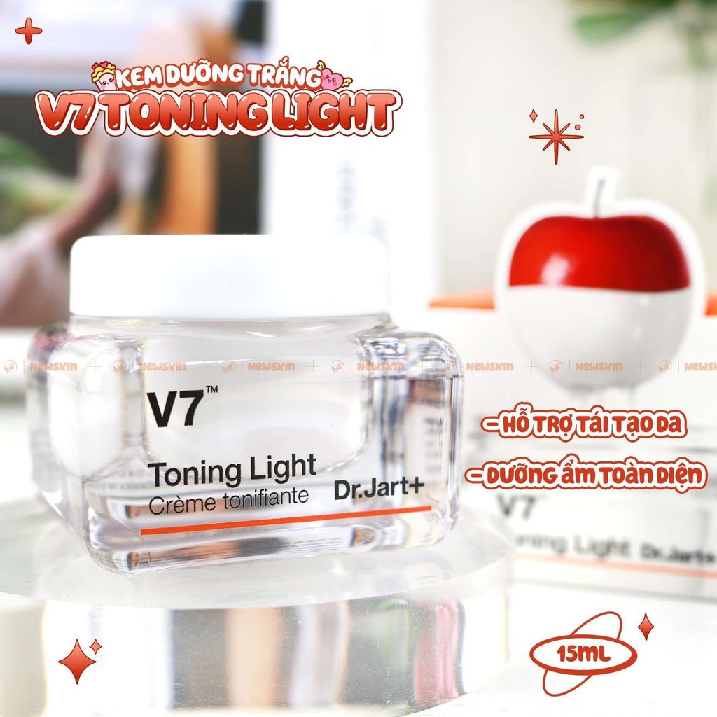 Kem Dưỡng Trắng, Trị Thâm Mụn, Nám Da, Tái Tạo Da Dr.Jart+ V7 Toning Light