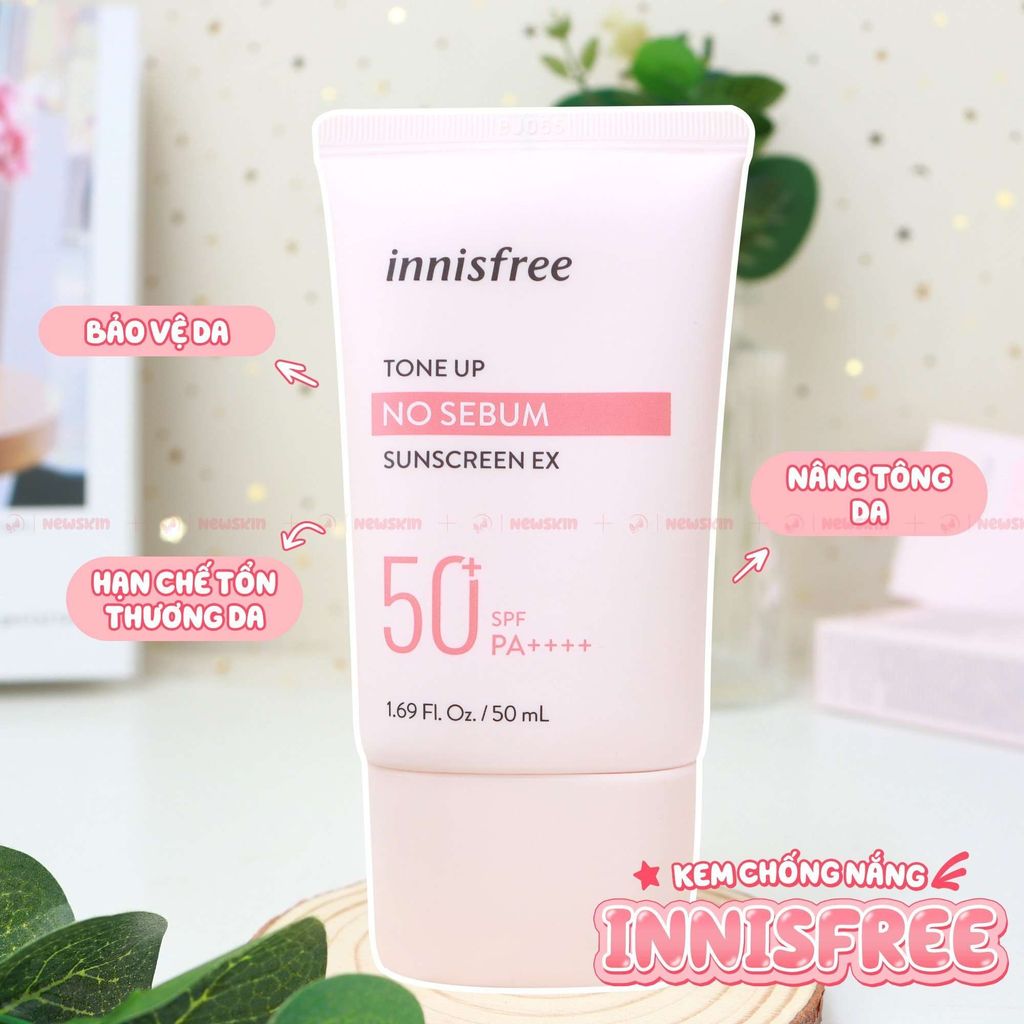 Kem Chống Nắng Innisfree Tone Up No Sebum Suncreen 50ml