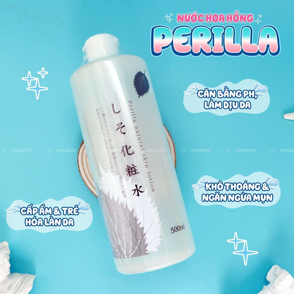 Nước Hoa Hồng Tía Tô Perilla Natural Skin Lotion 500ml