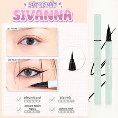 Bút kẻ mắt nước Sivanna Colors Matcha Ink Liquid Eyeliner Long Lasting Waterproof